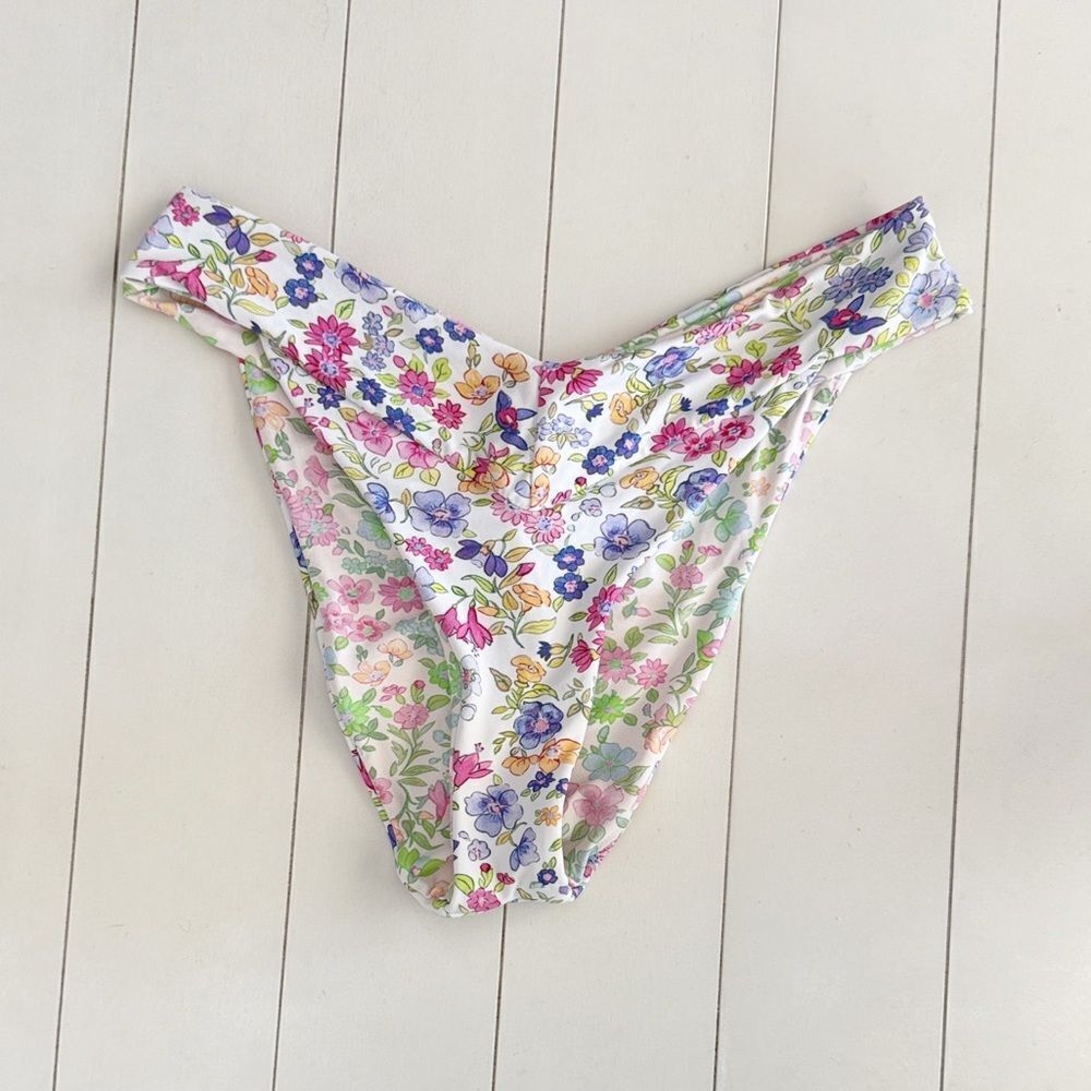 LoveShackFancy x Hurley Reversible Floral Bikini Bottom